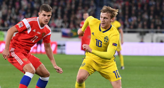 Сборная России не смогла забить Швеции в матче Лиги наций