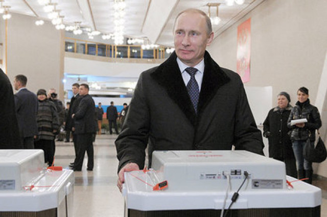 Путин проголосовал на выборах

