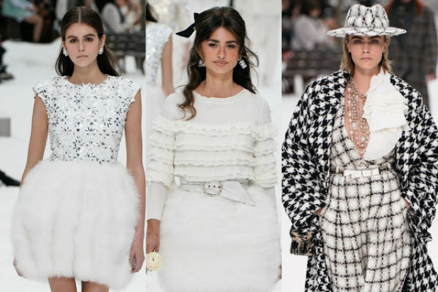 Пенелопа Крус, Кара Делевинь и другие модели представили последнюю коллекцию Карла Лагерфельда для Chanel