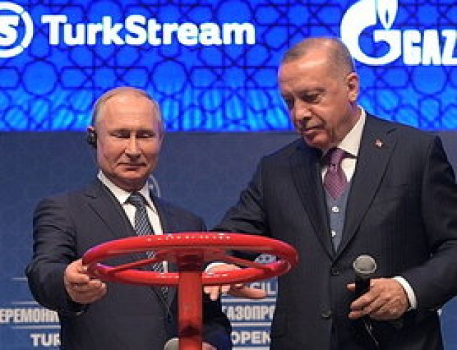 Путин и Эрдоган запустили газопровод 