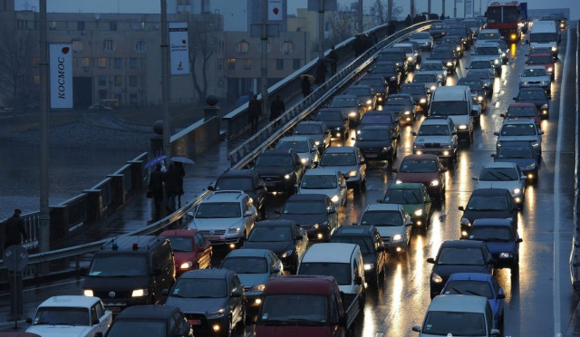 Ситуация на дорогах Киева — одна из худших в мире (ИНФОГРАФИКА)