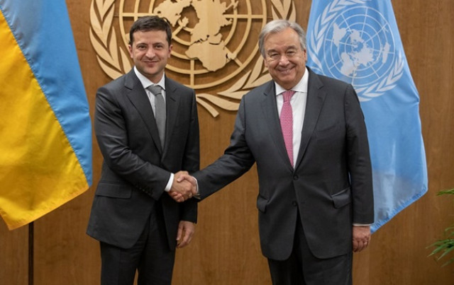 Зеленский завершил свой визит в США встречей с Гутеррешем на 38-м этаже ООН