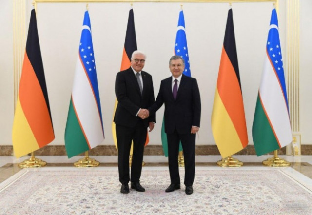 Президент Германии прилетел в Ташкент с официальным визитом