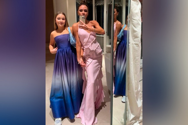 Виктория Бекхэм создала платье для своей 11-летней дочери Харпер
