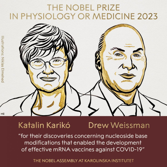 Нобелівську премію з медицини присудили вченим за розробку вакцин проти COVID-19
