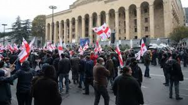 В Тбилиси началась акция протеста