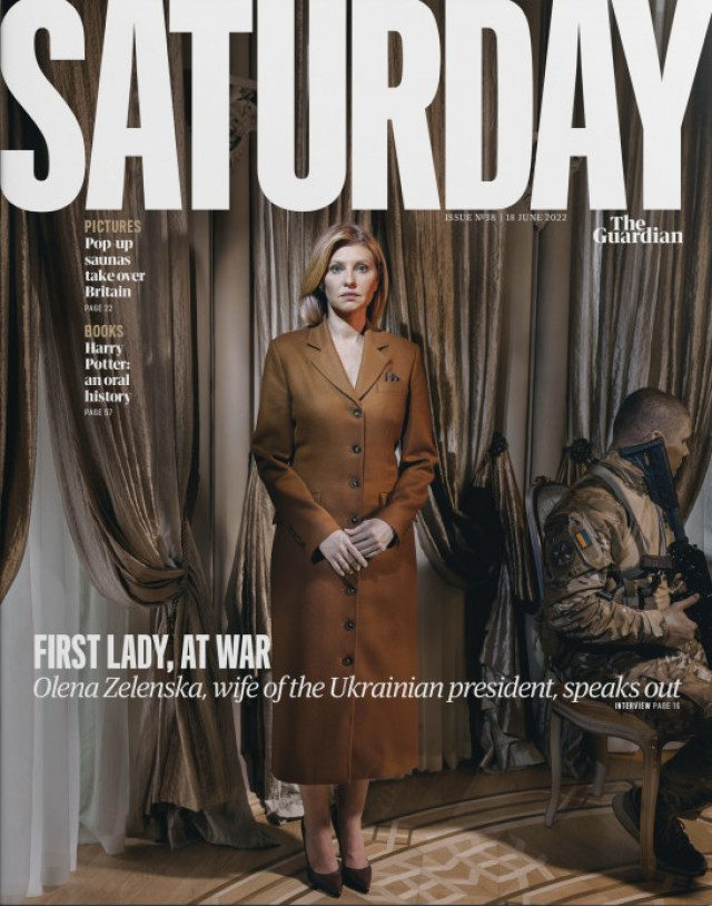  Елена Зеленская появилась на обложке британской газеты The Guardian и рассказала о войне и отношениях в семье